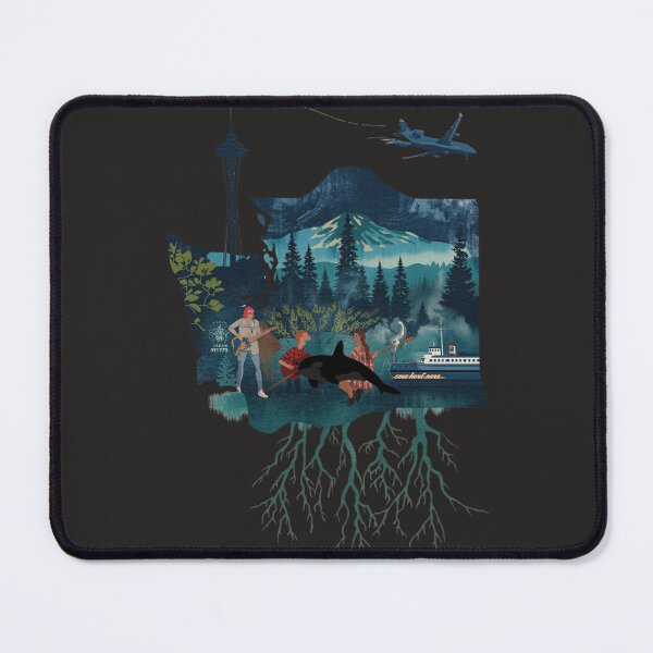 Item preview, Washington State Roots | Grunge PNW Art Print Poster designed and sold by TitanRN.