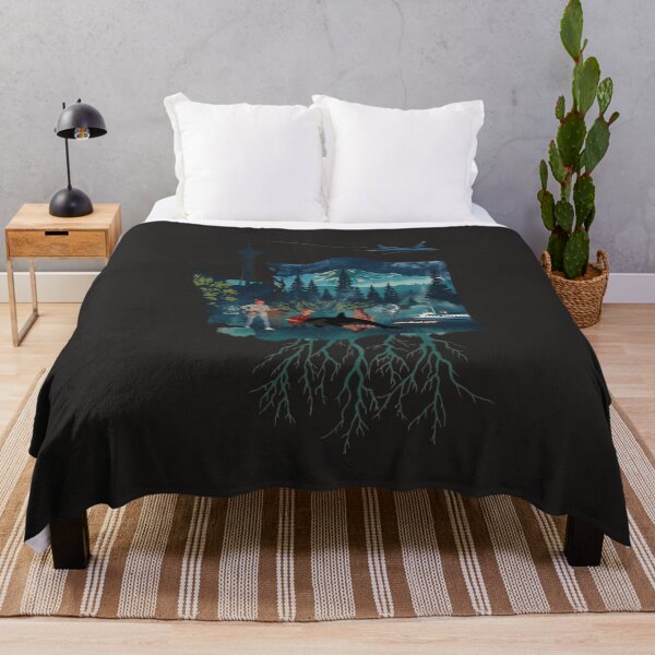 Item preview, Washington State Roots | Grunge PNW Art Print Poster designed and sold by TitanRN.