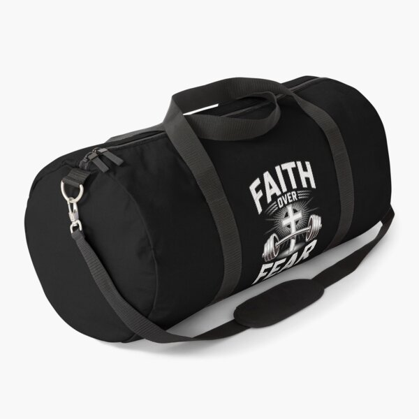 Item preview, Faith Over Fear Funny Christian Workout Gym Jesus designed and sold by HardcoreTour.