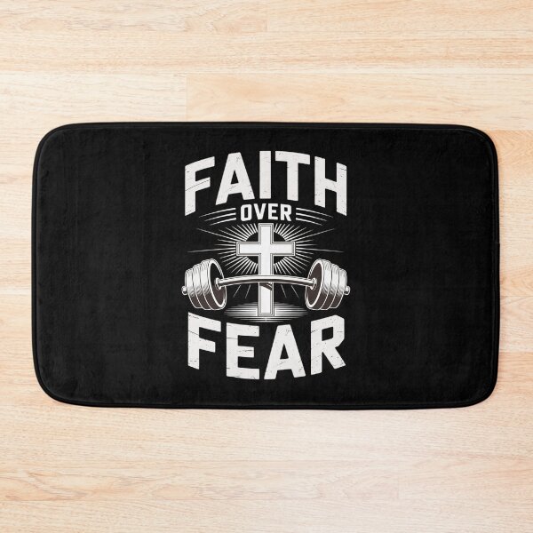 Item preview, Faith Over Fear Funny Christian Workout Gym Jesus designed and sold by HardcoreTour.