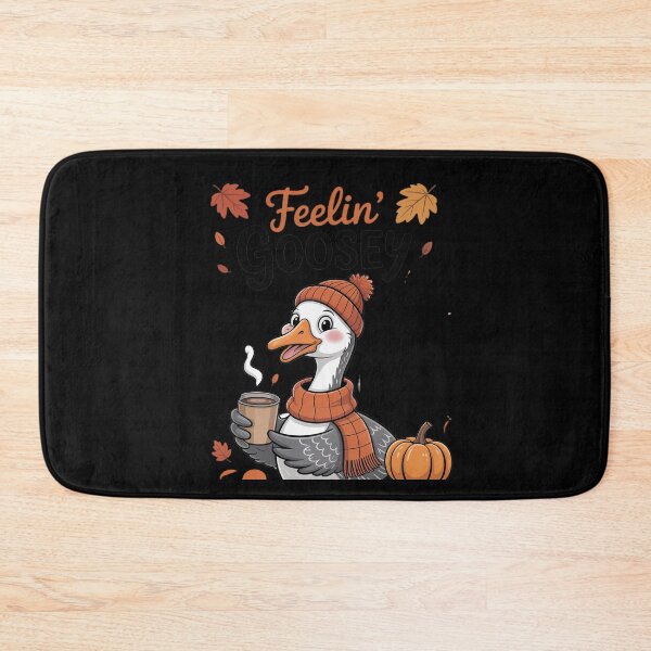 Item preview, Fall Autumn Feelin Goosey Cozy Goose Pumpkin Coffee designed and sold by HardcoreTour.