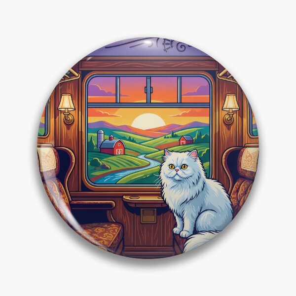 Item preview, All Aboard Railway Travel Cat Adventure designed and sold by Quillway.