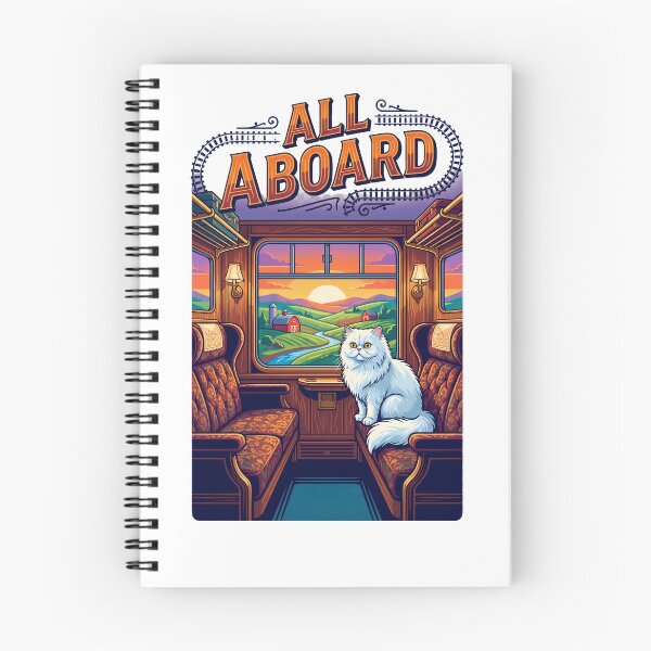 Item preview, All Aboard Railway Travel Cat Adventure designed and sold by Quillway.
