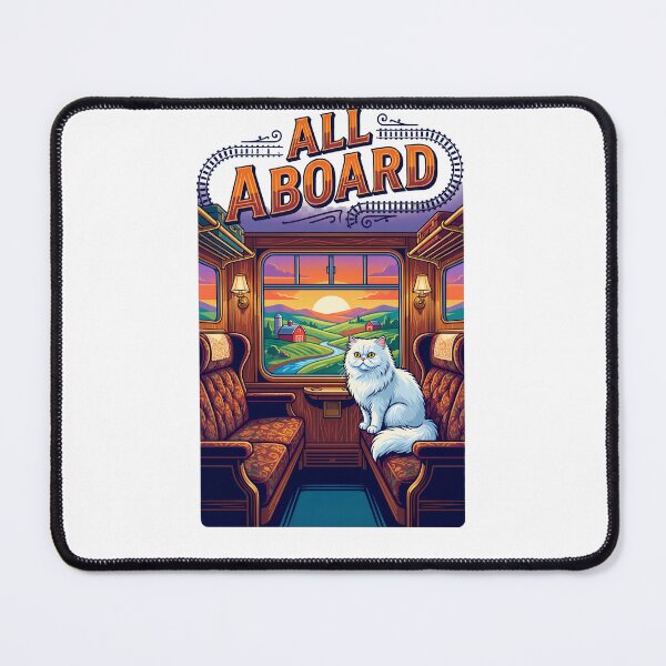 Item preview, All Aboard Railway Travel Cat Adventure designed and sold by Quillway.