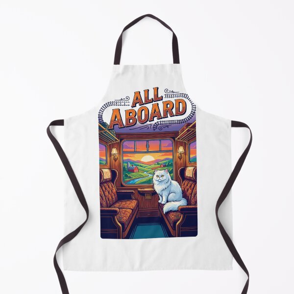 Item preview, All Aboard Railway Travel Cat Adventure designed and sold by Quillway.