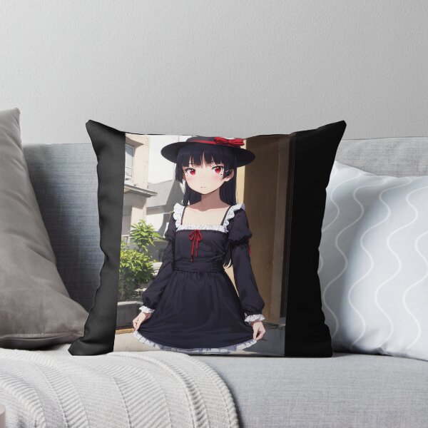 Item preview,  Gothic Lolita Anime Girl: Ruri Gokou (Kuroneko) in Black Dress designed and sold by iloveanimechibi.