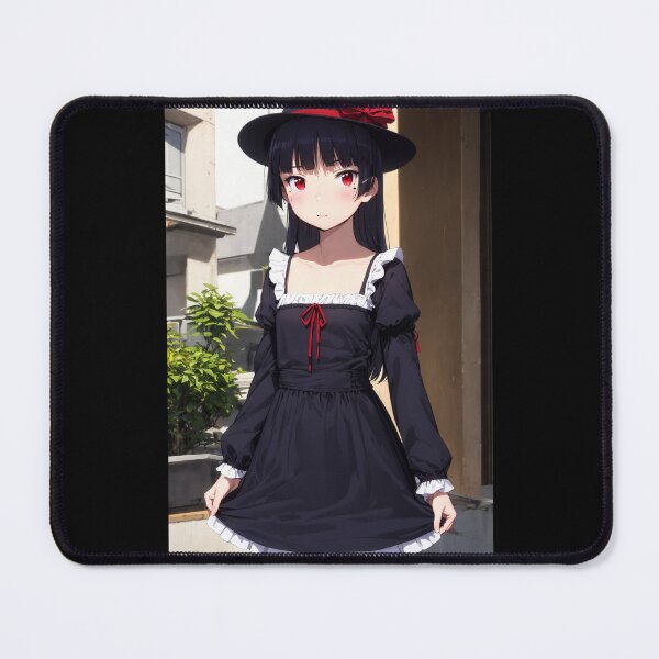 Item preview,  Gothic Lolita Anime Girl: Ruri Gokou (Kuroneko) in Black Dress designed and sold by iloveanimechibi.