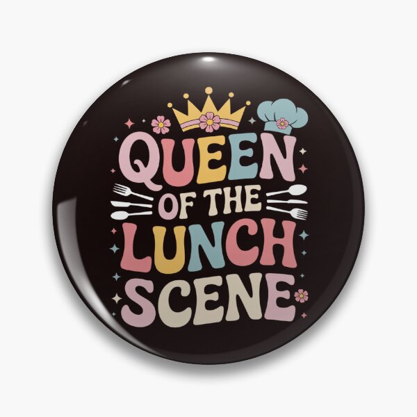 Item preview, Queen Of The Lunch Scene Groovy Cafeteria Worker Lunch Lady designed and sold by hettingerchaim.