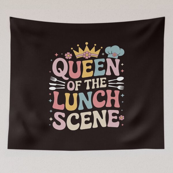 Item preview, Queen Of The Lunch Scene Groovy Cafeteria Worker Lunch Lady designed and sold by hettingerchaim.