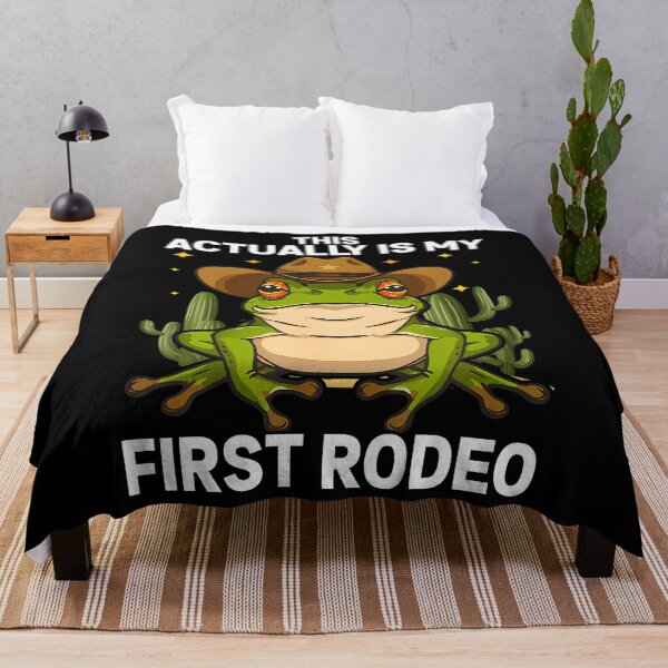 Item preview, This Actually Is My First Rodeo Frog Cowboy Hat Western designed and sold by ElizabethVivan.