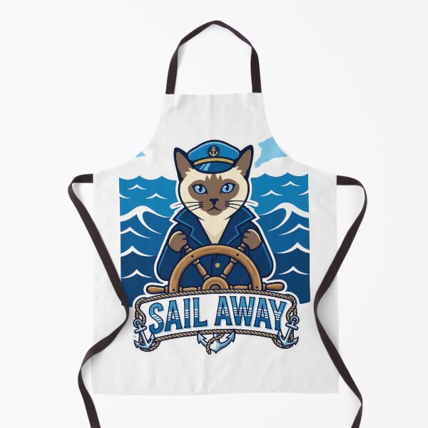 Item preview, Sail Away Nautical Captain Cat Voyage designed and sold by Quillway.