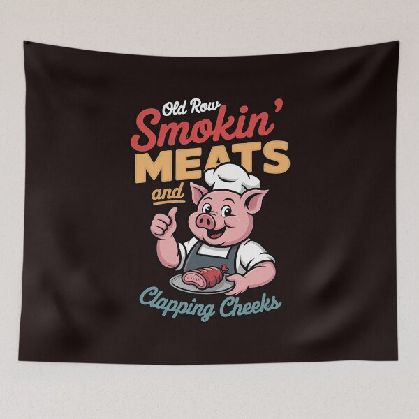 Item preview, Old Row Smokin' Meats And Clapping Cheeks BBQ designed and sold by hettingerchaim.