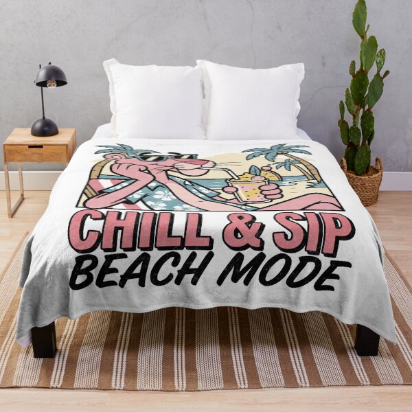 Item preview, Cool Pink Cat Tropical Chill Design designed and sold by tollaru.