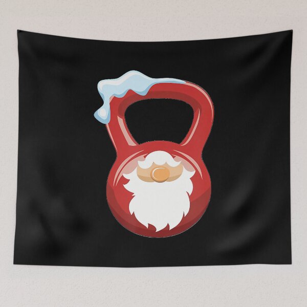 Item preview, Christmas Gym Workout Gnome Kettlebell Xmas For Gym Lover designed and sold by ConnieDora.