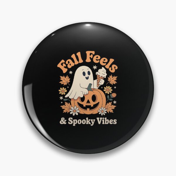 Item preview, Fall Feels and Spooky Vibes Ghost Pumpkin Halloween designed and sold by ToggleBet.