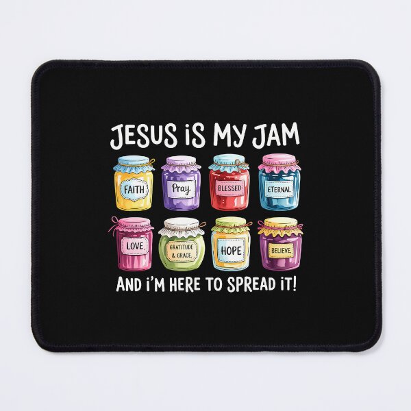 Item preview, Jesus Is My Jam And Im Here To Spread Christian Bible Verse designed and sold by JacquelineEnri.