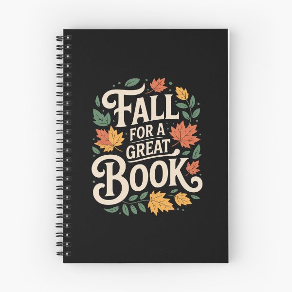 Item preview, Fall for a Great Book Autumn Reading Leaves Bookworm designed and sold by ToggleBet.