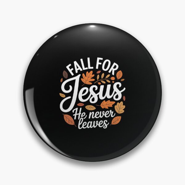 Item preview, Fall For Jesus He Never Leaves Autumn Christian Thanksgiving designed and sold by ToggleBet.