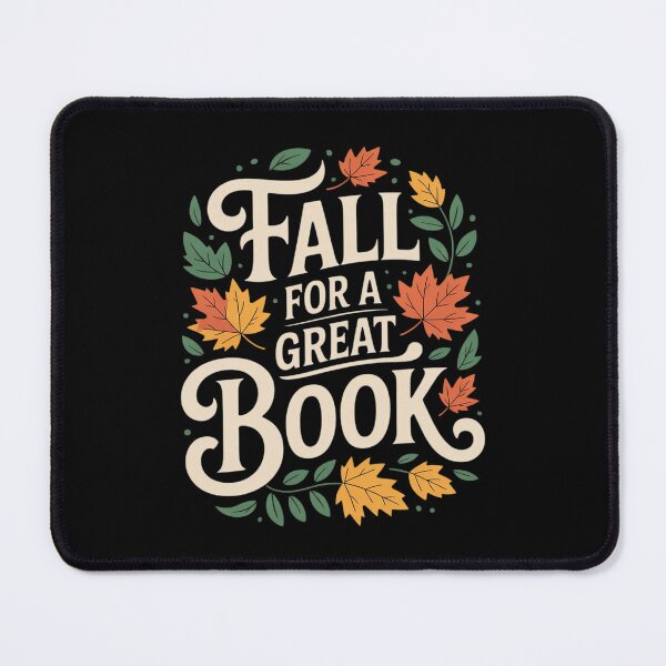 Item preview, Fall for a Great Book Autumn Reading Leaves Bookworm designed and sold by ToggleBet.