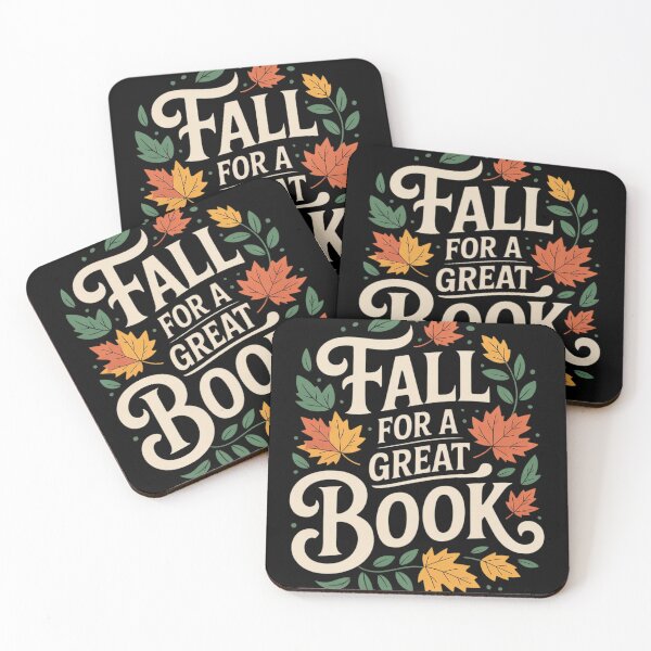 Item preview, Fall for a Great Book Autumn Reading Leaves Bookworm designed and sold by ToggleBet.