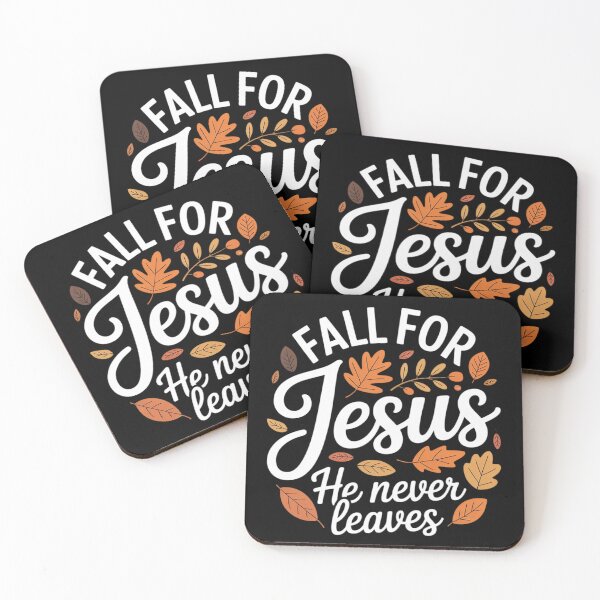 Item preview, Fall For Jesus He Never Leaves Autumn Christian Thanksgiving designed and sold by ToggleBet.
