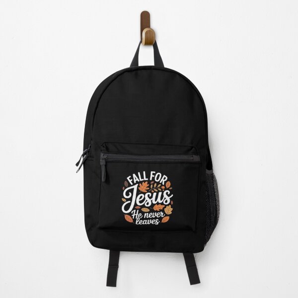 Item preview, Fall For Jesus He Never Leaves Autumn Christian Thanksgiving designed and sold by ToggleBet.