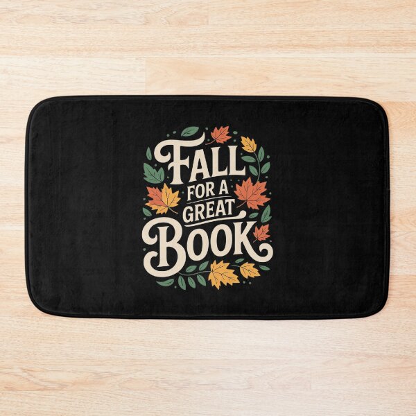 Item preview, Fall for a Great Book Autumn Reading Leaves Bookworm designed and sold by ToggleBet.