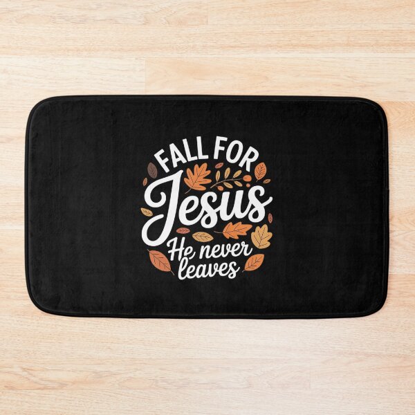 Item preview, Fall For Jesus He Never Leaves Autumn Christian Thanksgiving designed and sold by ToggleBet.
