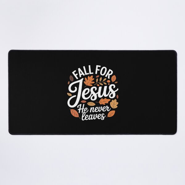 Item preview, Fall For Jesus He Never Leaves Autumn Christian Thanksgiving designed and sold by ToggleBet.