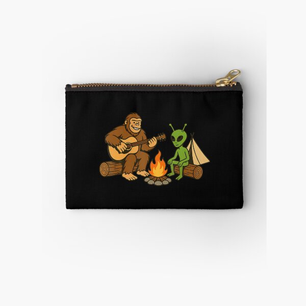 Item preview, Bigfoot Alien Campfire Sasquatch designed and sold by ElizabethVivan.