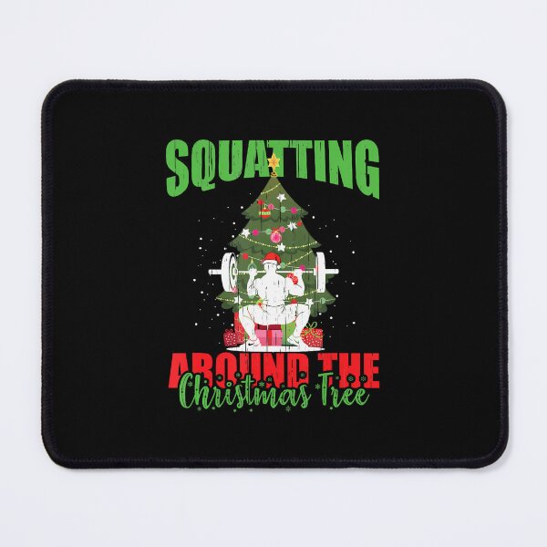 Item preview, Squats Workout Holiday Fitness Exercise Funny Christmas Gym designed and sold by BrandyMartha.