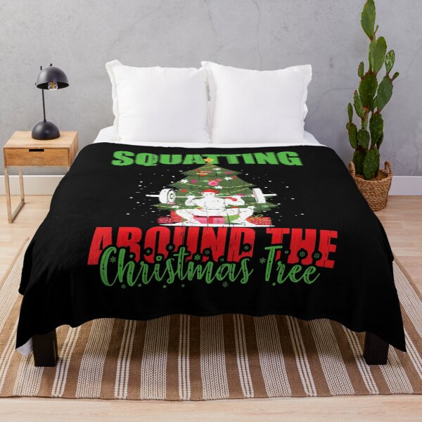 Item preview, Squats Workout Holiday Fitness Exercise Funny Christmas Gym designed and sold by BrandyMartha.