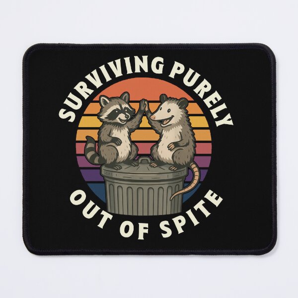 Item preview, Surviving Out of Spite Funny Trash Animal Shirt designed and sold by LarryMBrown.