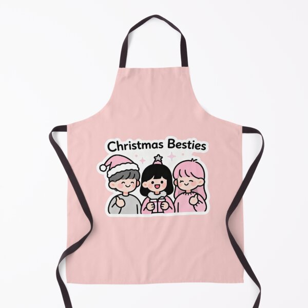 Item preview, Christmas Besties  | Cute Pink Kawaii Holiday Friends | Xmas Gift Best Friend Matching designed and sold by Cherrydora.
