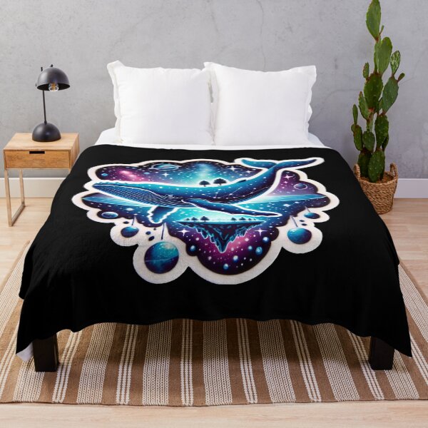 Item preview, Surreal Cosmic Whale Floating Through Starry Universe designed and sold by PinUpPizzazz.