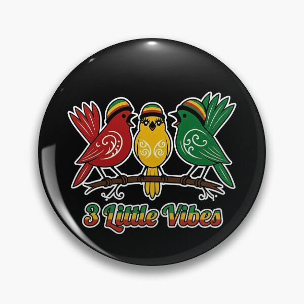 Aperçu de l'œuvre T-shirt 3 Little Vibes Reggae Birds créée et vendue par Cultural Breeze.