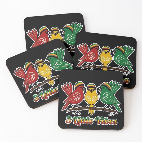 Item preview, 3 Little Vibes Reggae Birds T-Shirt designed and sold by Cultural Breeze.
