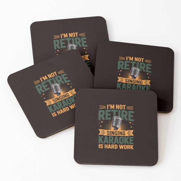 Item preview, I'm Not Retired Singing Karaoke Is Hard Work Karaoke Singer designed and sold by hettingerchaim.