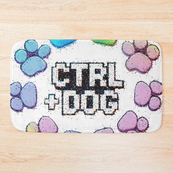 Item preview, CTRL + DOG Pixel Art – Cute Pastel Paw Circle  designed and sold by SamartkitDesign.
