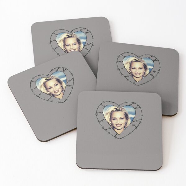 Item preview, PAM-ANDERSON-FRAMMED-BY-BARBED-WIRE-HEART designed and sold by WulfHerold.