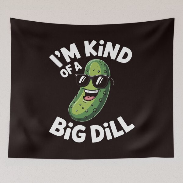 Item preview, I'm Kind Of A Big Dill - Pickle Cucumber Vegetable Vegan designed and sold by hettingerchaim.