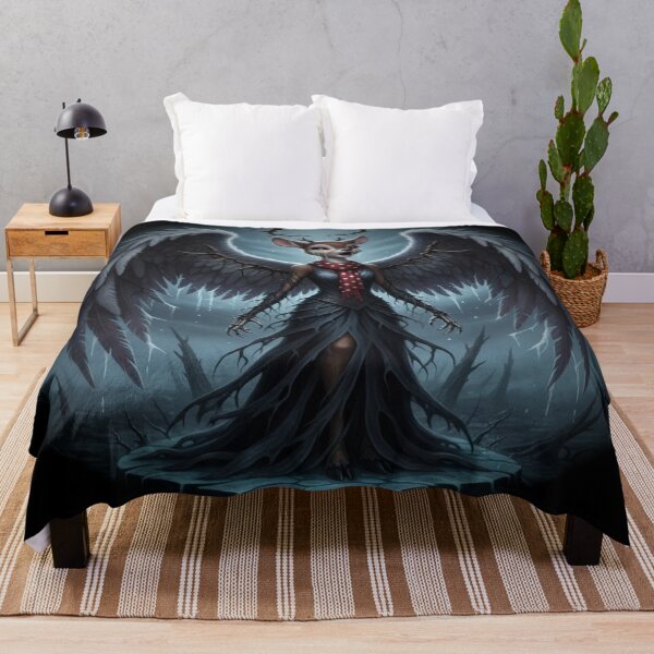 Item preview, Gothic Deer Angel – Dark Fantasy Art designed and sold by Ntense Creations.