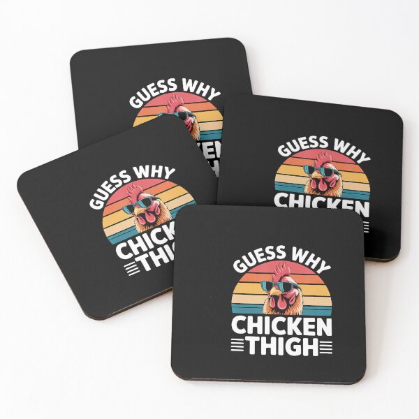 Item preview, Guess Why Chicken Thigh Poultry Joke Food ----- designed and sold by KristenSophie.