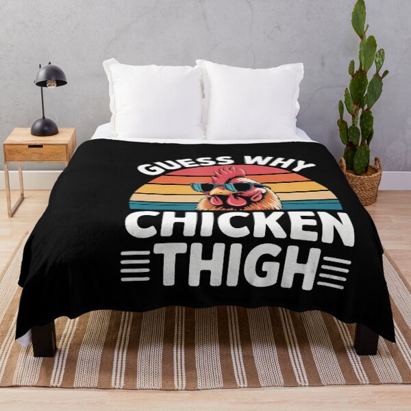 Item preview, Guess Why Chicken Thigh Poultry Joke Food ----- designed and sold by KristenSophie.