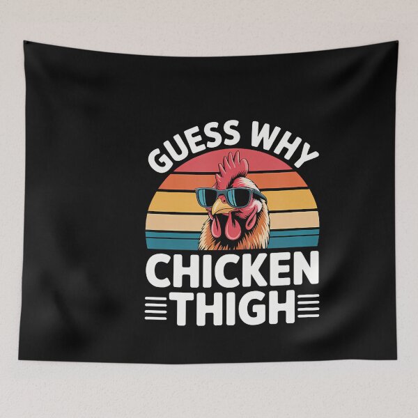 Item preview, Guess Why Chicken Thigh Poultry Joke Food ----- designed and sold by KristenSophie.
