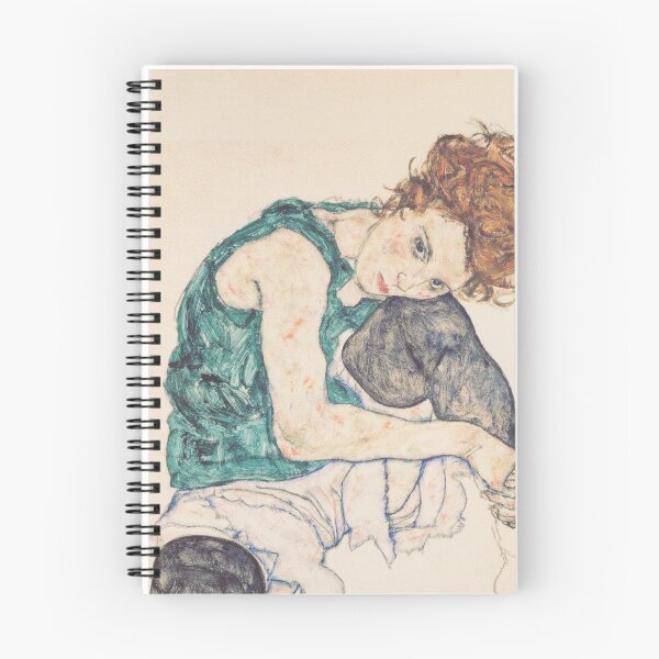 Item preview, Egon Schiele's Sitting woman with raised knee (1917) designed and sold by Let Me Be Great.