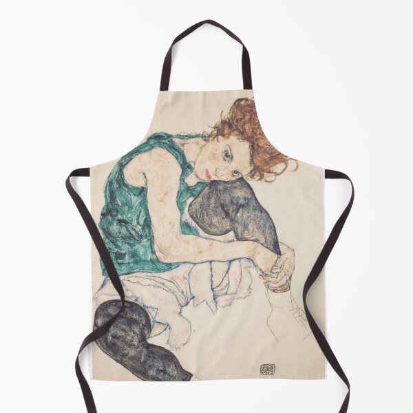 Item preview, Egon Schiele's Sitting woman with raised knee (1917) designed and sold by Let Me Be Great.