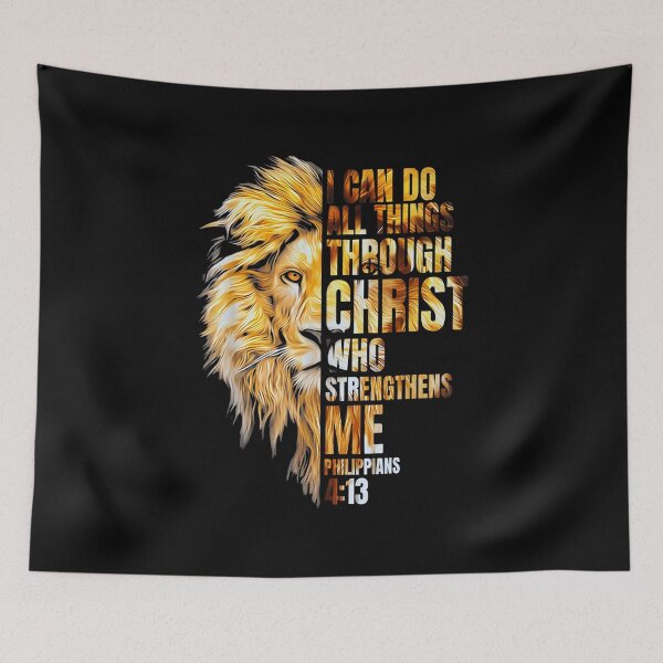 Item preview, Lion Design I Can Do All Things designed and sold by BrandyMartha.