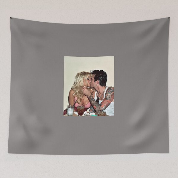 Item preview, PAMELA ANDERSON AND TOMMY LEE KISSING designed and sold by HenningHummel.