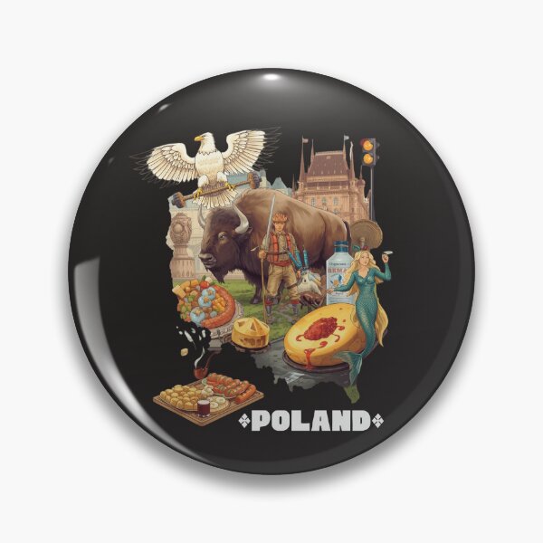 Item preview, Funny Poland Meme Art | Polish Pride Bison Eagle Mermaid Vibes designed and sold by TitanRN.